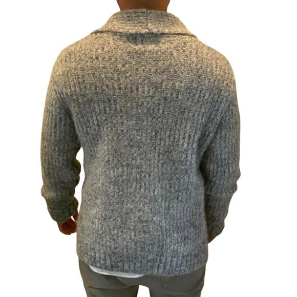 GOODFELLOW & CO Gray Chunky Shawl Collared Cardigan Size Large New w/ Tag - Picture 5 of 10